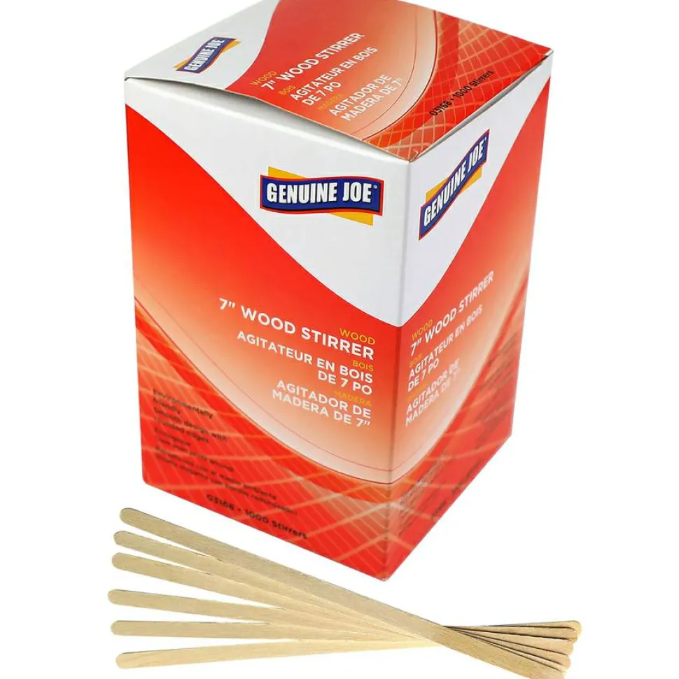 Genuine Joe Wooden Stirrers