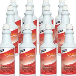 Genuine Joe Acid Bowl Cleaner - Ready-To-Use - 32 fl oz (1 quart) - Pleasant Scent - Aqua Marine - 12 / Carton