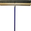 Genuine Joe All-Purpose Sweeper - Polypropylene Bristle - 24" Handle Width x 60" Handle Length - Metal Handle - Gray - 1 Each
