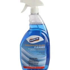 Genuine Joe Ammoniated Glass Cleaner - For Hard Surface - Ready-To-Use - 32 fl oz (1 quart) - 1 Each - Lint-free - Blue