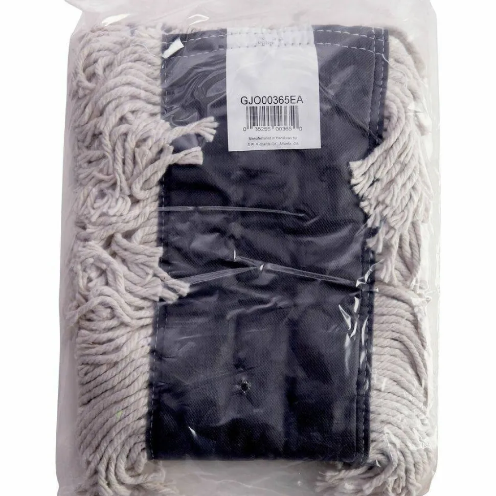 Genuine Joe Disposable Cotton Dust Mop Refill - 5" Width x 36" Length - Cotton, Synthetic