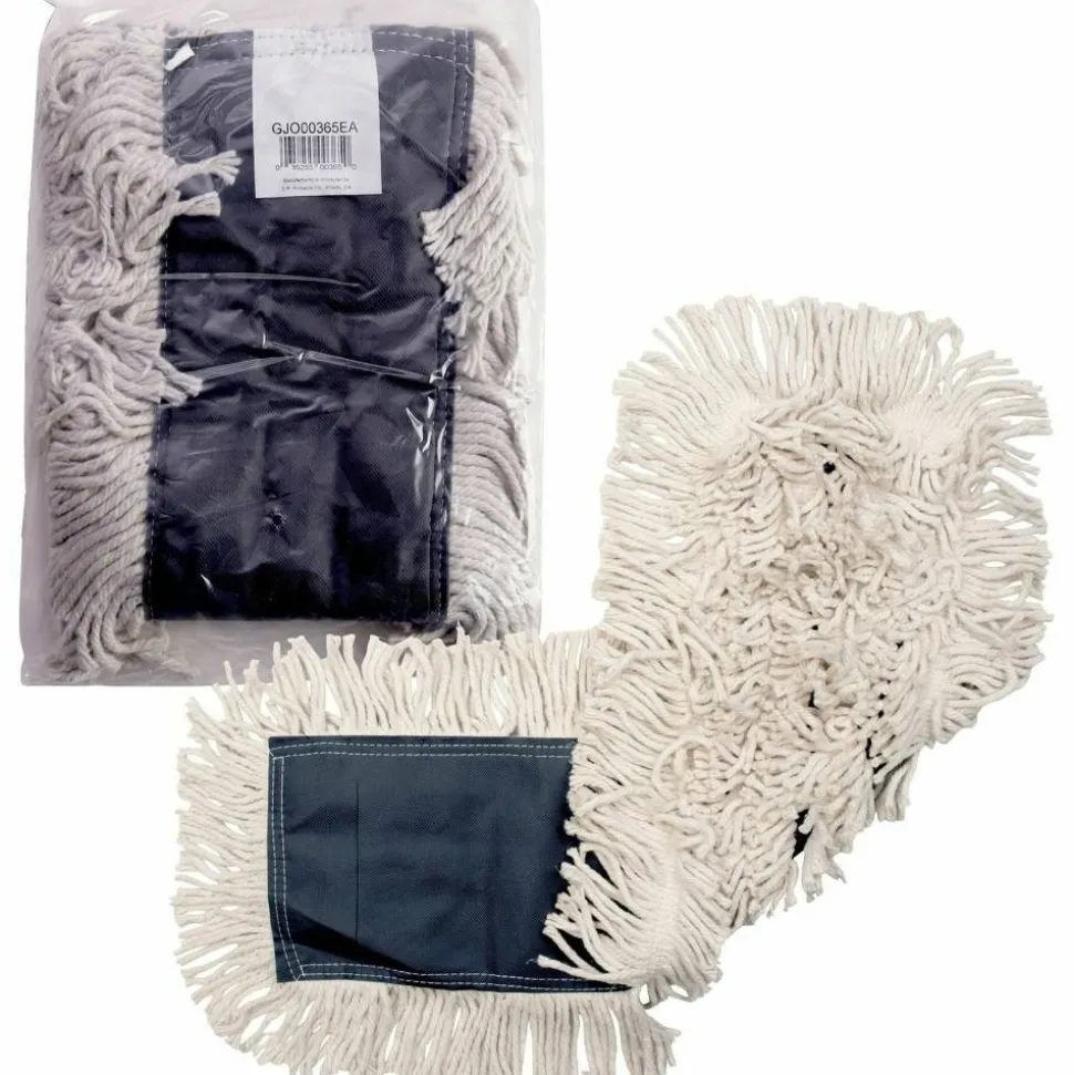 Genuine Joe Disposable Dust Mop Refill - 5"x 36" - Disposable, 4-ply, Looped Ends, Quick Drying, Fray Resistant, Durable, Absorbent, - 00365