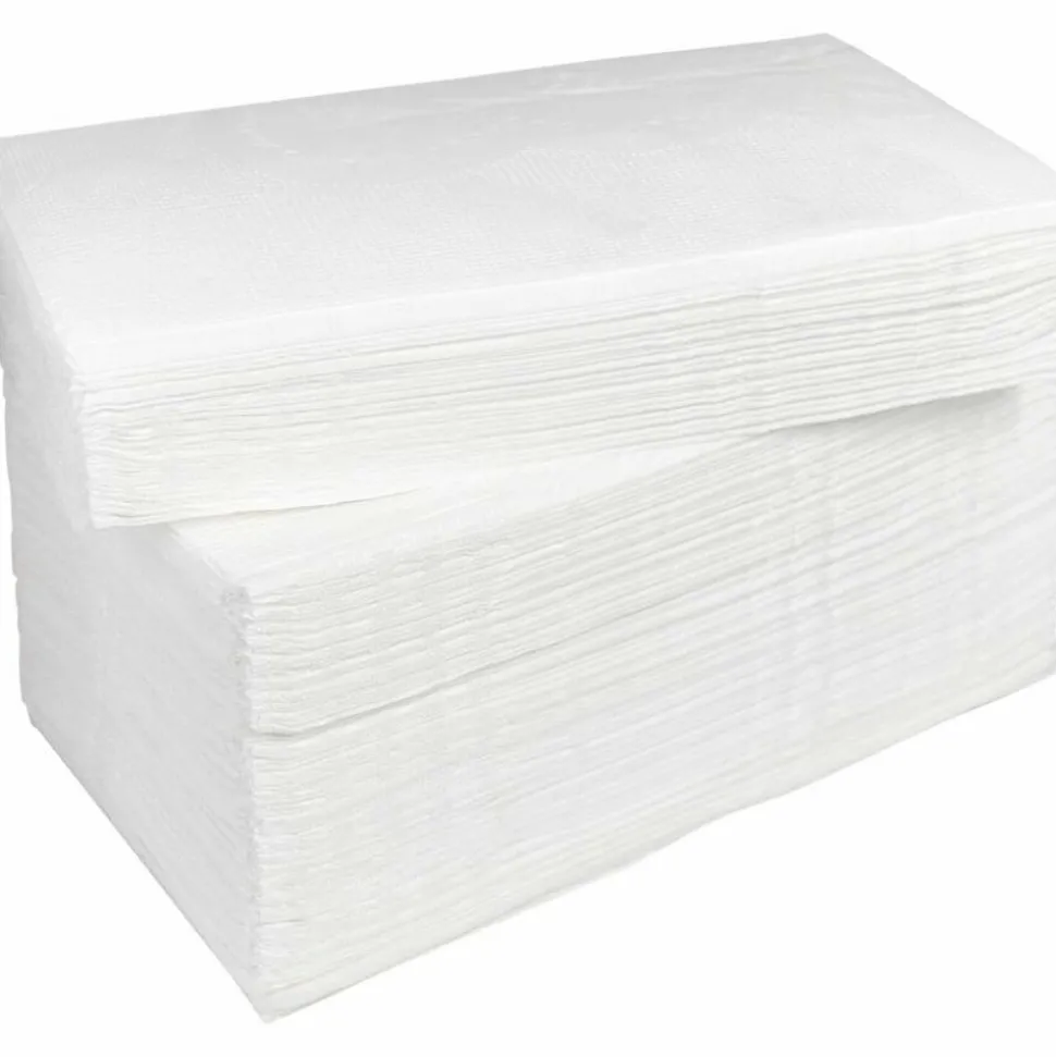 Genuine Joe Embossed 2-Ply Dinner Napkins, 17" x 15", 100% Recycled, White, 100 Napkins Per Sleeve, Carton Of 30 Sleeves