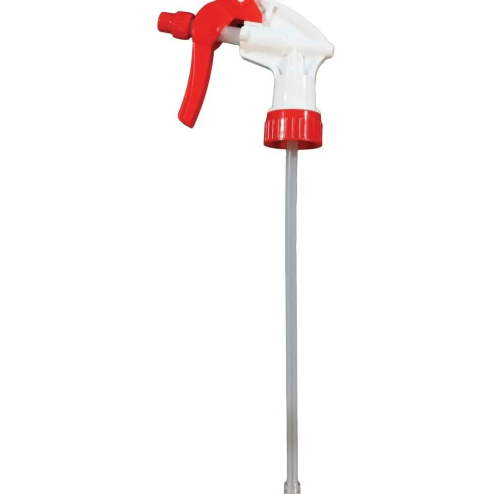 Genuine Joe Empty General-Purpose Trigger Sprayers, Red/White, Pack Of 24