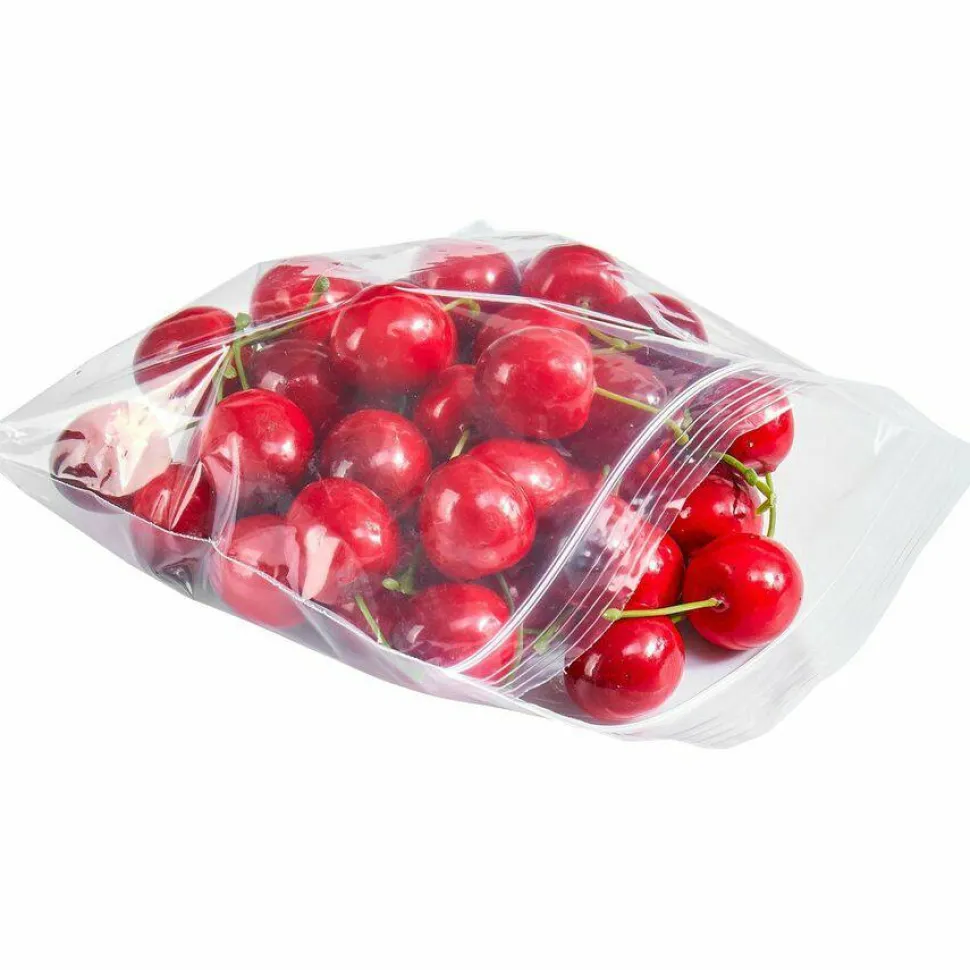 Genuine Joe Food Storage Bags, 6.50"x 5.88", 1.15 mil (29 Micron) Thickness, Zipper Closure, Clear, 500 Count - 11575