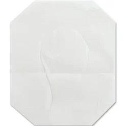 Genuine Joe Half-fold Toilet Seat Covers, White, 250 Per Pack, Carton Of 20 Packs