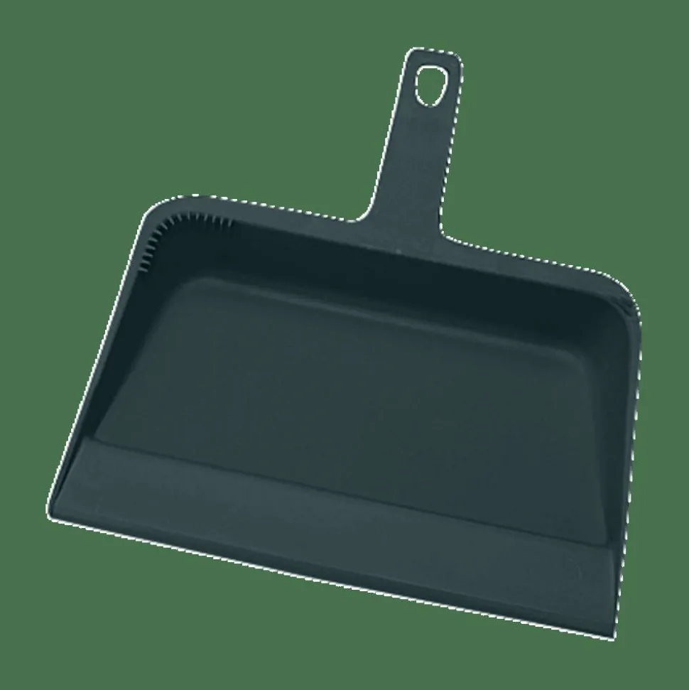 Genuine Joe Heavy-duty Plastic Dust Pan, 12", Black