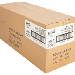 Genuine Joe Heavyweight Fork - 1 Piece(s) - Fork - 1 x Fork - Disposable - Textured - Black - 1000/Carton
