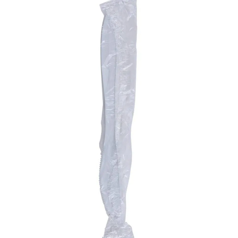 Genuine Joe Individually Wrapped Knife - 1 Piece(s) - Knife - 1 x Knife - Disposable - Polypropylene - White - 1000/Carton