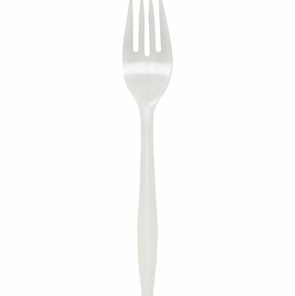 Genuine Joe Individually Wrapped Fork - 1 Piece(s) - Fork - 1 x Fork - Disposable - White - 1000/Carton