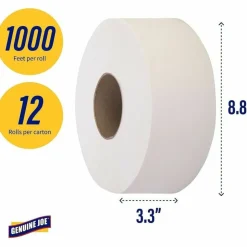 Genuine Joe Jumbo Jr Dispenser Bath Tissue Roll