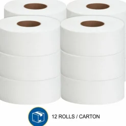 Genuine Joe Jumbo Roll Bath Tissues