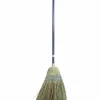 Genuine Joe Light-Duty Broom - Corn Fiber Bristle - Lacquered Wood Handle - Natural - 1 Each