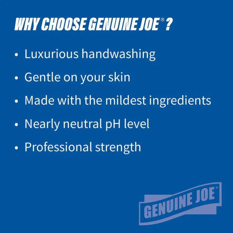 Genuine Joe Liquid Hand Soap With Skin Conditioners, Unscented, 128 Oz Bottle