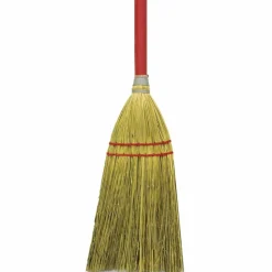 Genuine Joe Lobby Broom - 24" Handle Length - Wood Handle - Natural - 1 Each