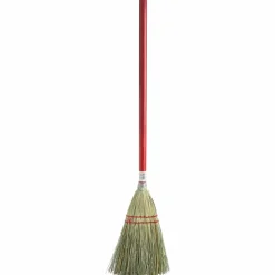 Genuine Joe Lobby Broom - 24" Handle Length - Wood Handle - Natural - 1 Each
