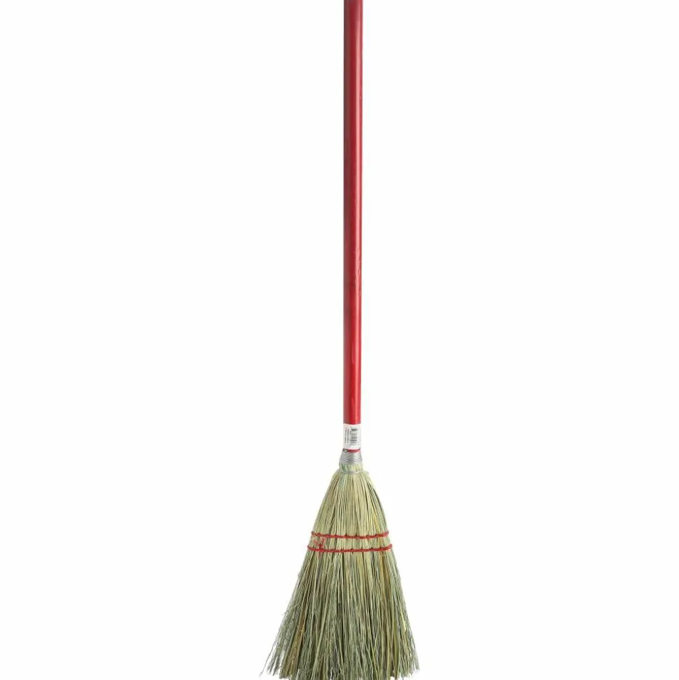 Genuine Joe Lobby Broom - 24" Handle Length - Wood Handle - Natural - 1 Each