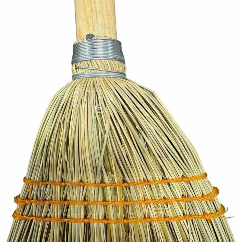 Genuine Joe Lobby Broom - 40" Overall Length - Wood Handle - Natural - 1 Each