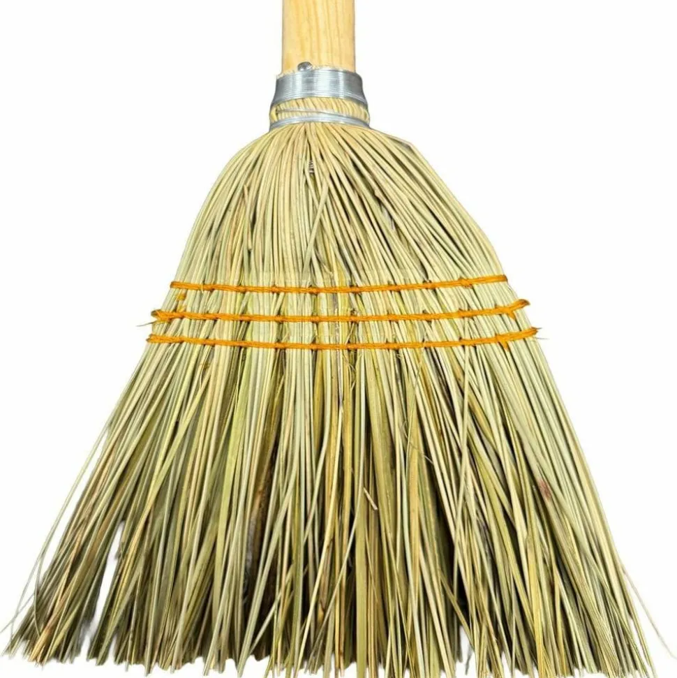 Genuine Joe Lobby Broom - 40" Overall Length - Wood Handle - Natural - 1 Each
