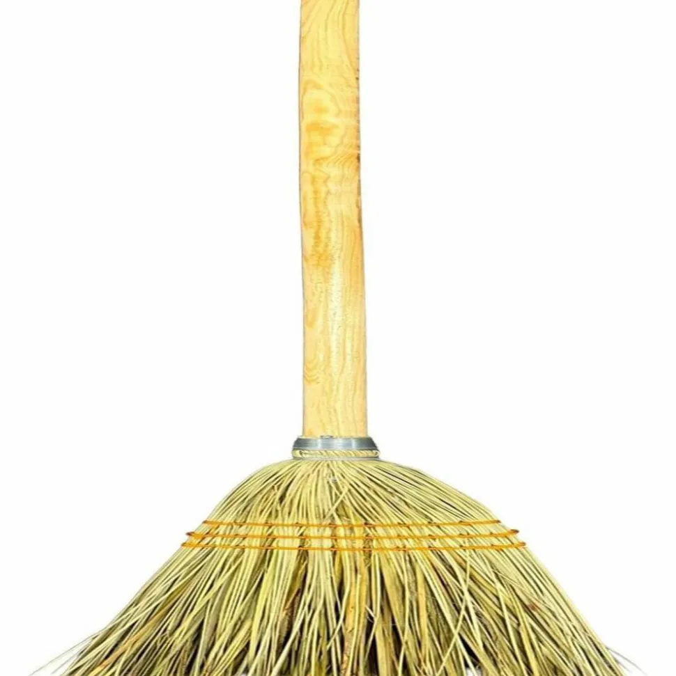 Genuine Joe Lobby Broom - 40" Overall Length - Wood Handle - Natural - 1 Each