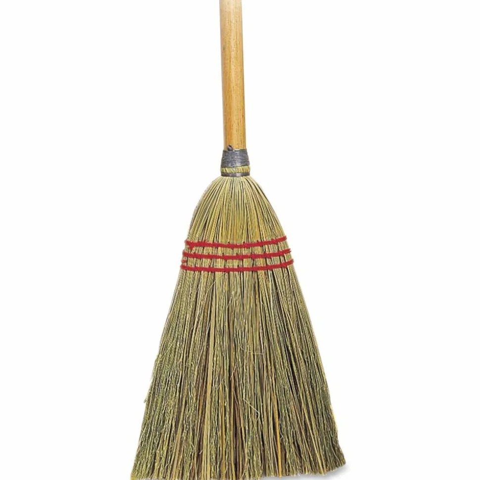 Genuine Joe Lobby Toy Broom - 34"Wood Handle - 12 / Carton