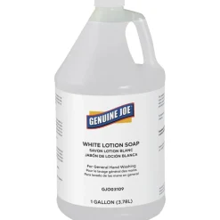 Genuine Joe Lotion Soap - 1 gal - Ink Remover, Oil Remover, Dirt Remover, Grease Remover, Grime Remover, Carbon Remover - 03109CT