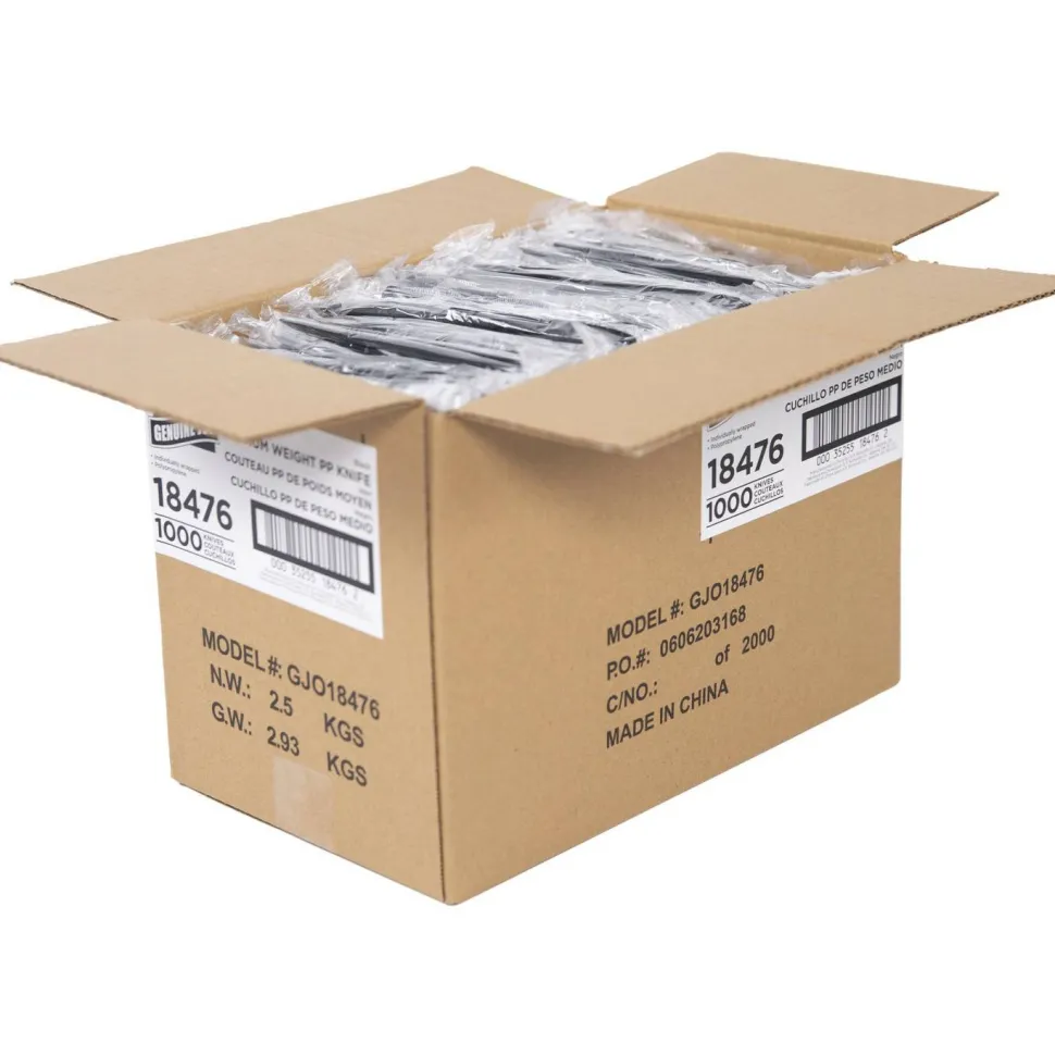 Genuine Joe Medium-weight Individually Wrapped Knives