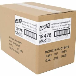 Genuine Joe Medium-weight Individually Wrapped Knives