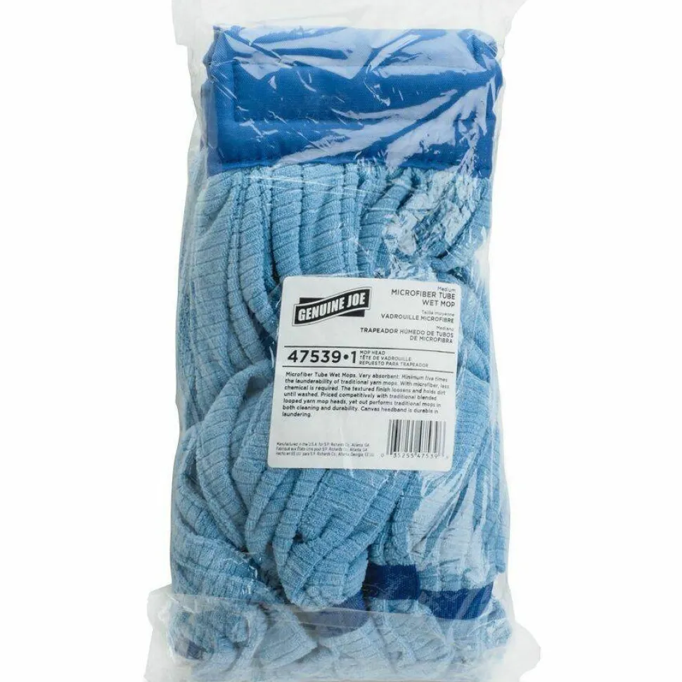 Genuine Joe Microfiber Wet Mophead Refill - MicroFiber