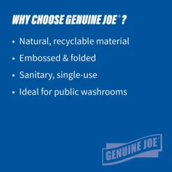 Genuine Joe Multi-Fold 1-Ply Paper Towels, Natural, Pack Of 4000 Sheets