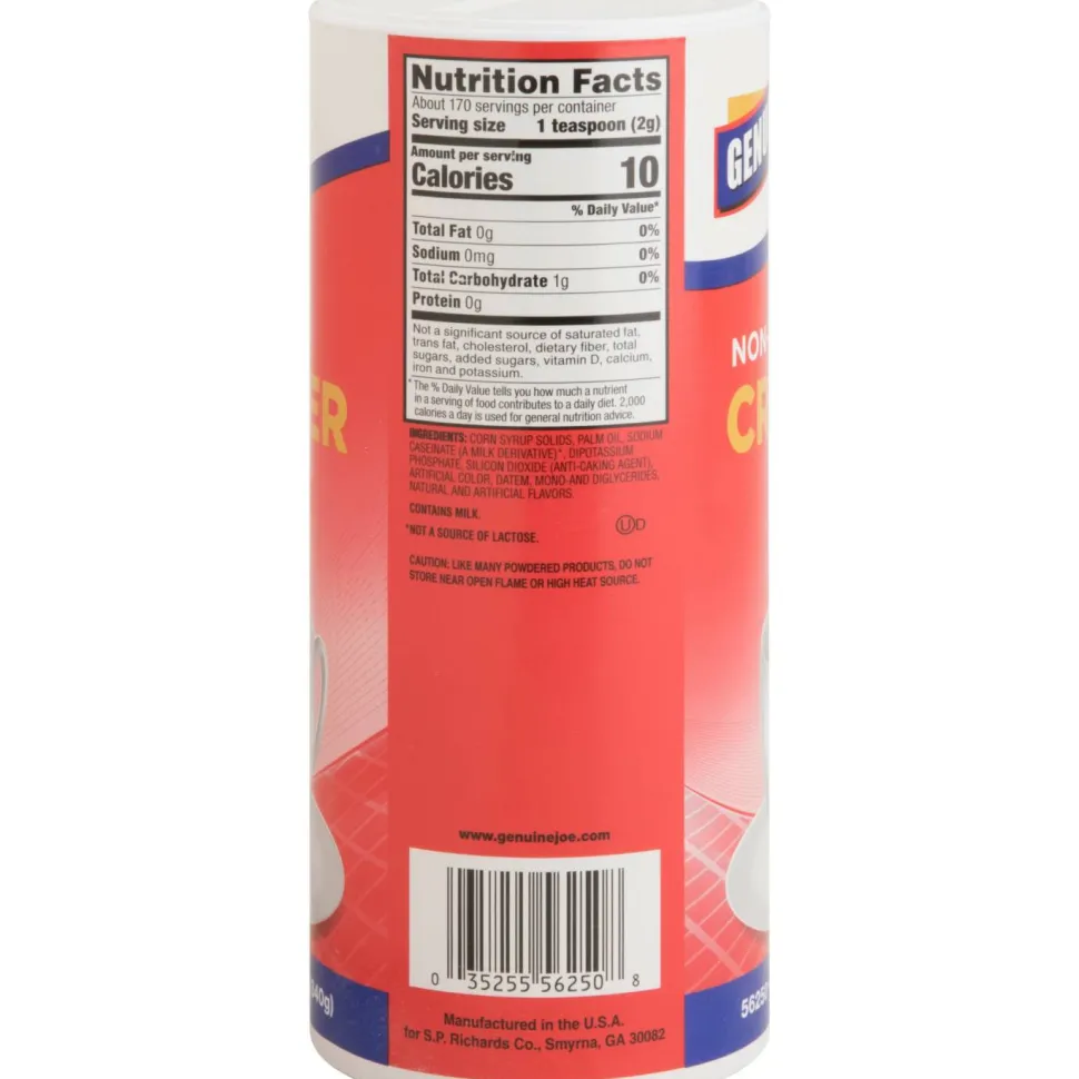Genuine Joe Nondairy Creamer Canister - 0.75 lb (12 oz) Canister - 24/Carton