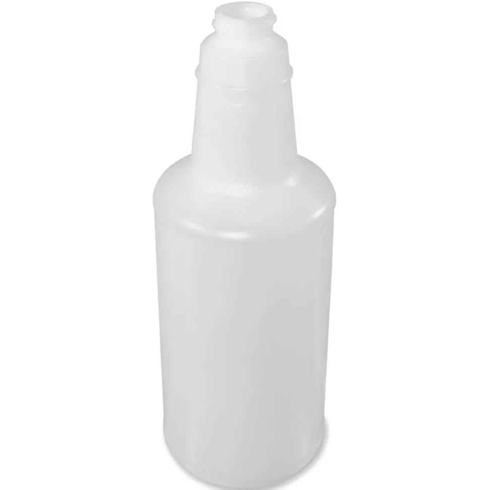 Genuine Joe 32 oz. Plastic Bottle with Graduations - 1 Each - Translucent - Plastic