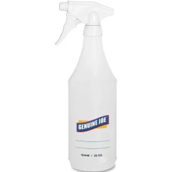 Genuine Joe 32 oz Trigger Spray Bottle - Suitable For Cleaning - Adjustable, Flexible, Graduated - Clear - 2/Pack - 24 / Carton