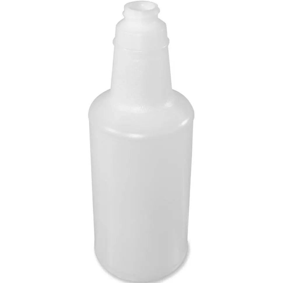 Genuine Joe Plastic Bottle With Graduations, 32 Oz, Carton Of 12