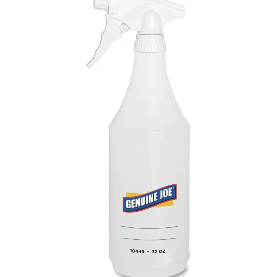 Genuine Joe Plastic Spray Bottles, Box Of 2