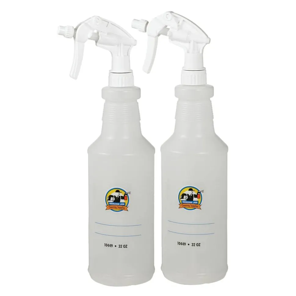 Genuine Joe Plastic Spray Bottles, Box Of 2