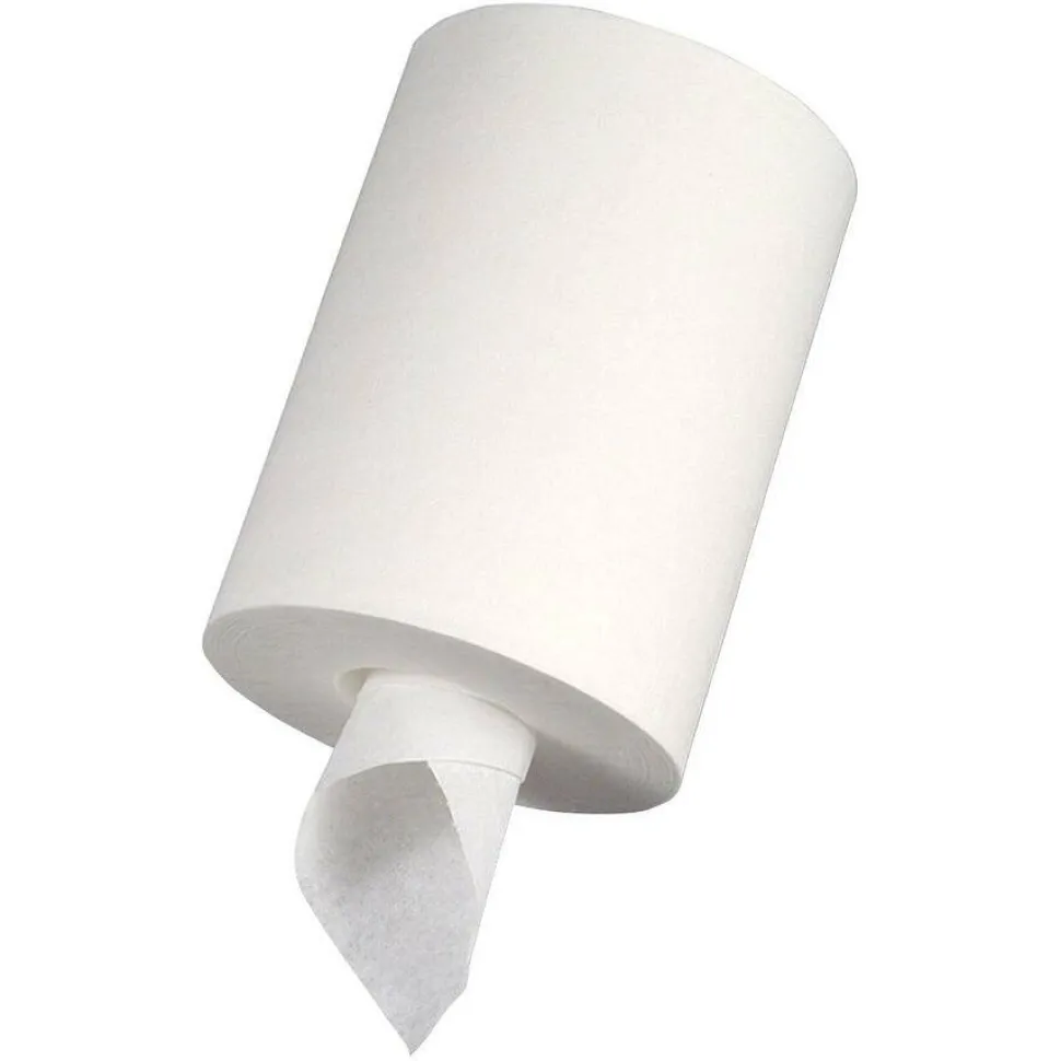 Genuine Joe 2-Ply Centerpull Paper Towels, 100% Recycled, 600 Sheets Per Roll, Pack Of 6 Rolls