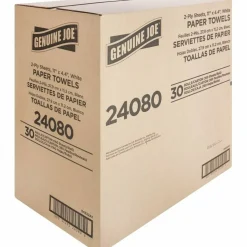 Genuine Joe 2-Ply Household Paper Towels, 100% Recycled, 80 Sheets Per Roll, Pack Of 30 Rolls