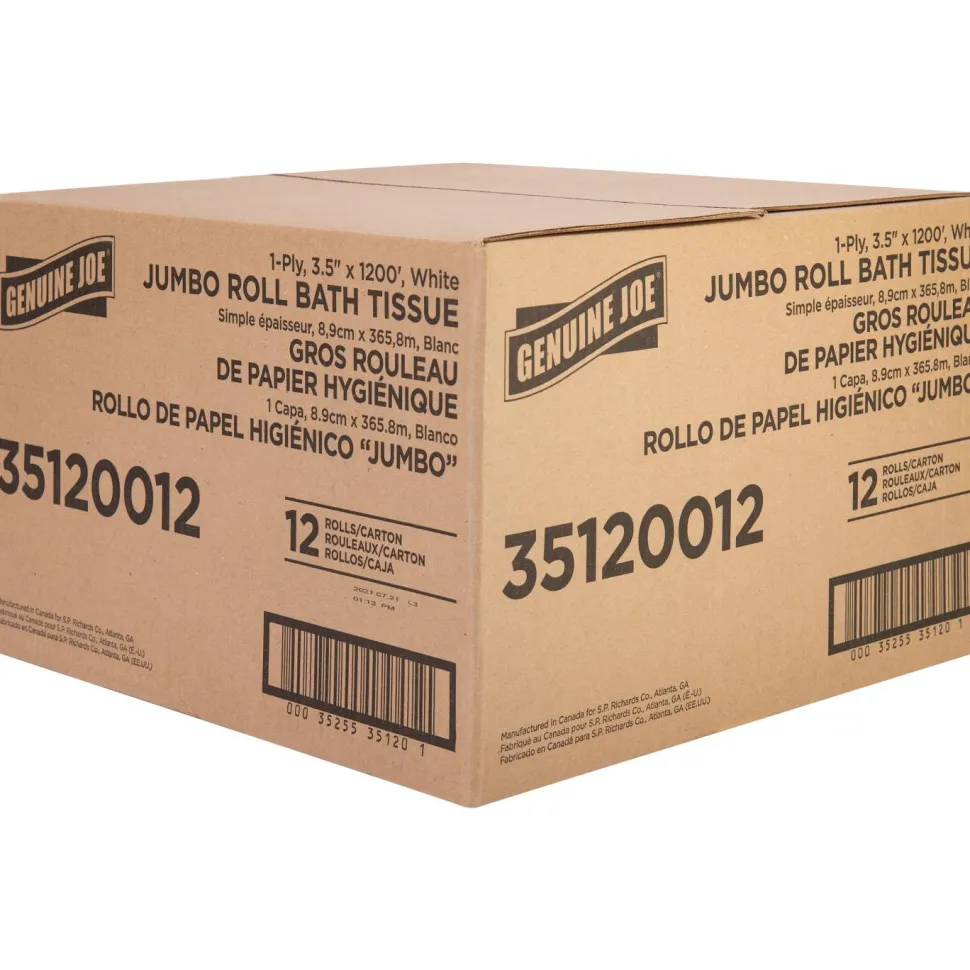 Genuine Joe 1-ply Jumbo Roll Bath Tissue