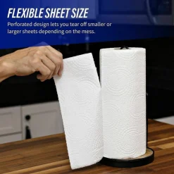 Genuine Joe 2-Ply Kitchen Paper Towels, 100% Recycled, 85 Sheets Per Roll, Pack Of 30 Rolls