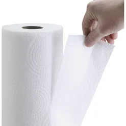Genuine Joe 2-Ply Kitchen Paper Towels, 100% Recycled, 85 Sheets Per Roll, Pack Of 30 Rolls