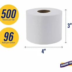 Genuine Joe 2-ply Standard Bath Tissue Rolls - 2 Ply - 3