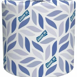 Genuine Joe 2-ply Standard Bath Tissue Rolls - 2 Ply - 4" Width x 3.20" Length - 500 Sheets/Roll - 1 5/8" Core - White - 96 / Carton