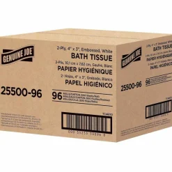 Genuine Joe 2-ply Standard Bath Tissue Rolls - 2 Ply - 4