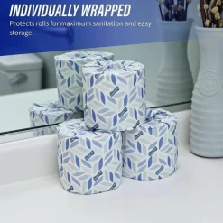 Genuine Joe 2-ply Standard Bath Tissue Rolls - 2 Ply - 4