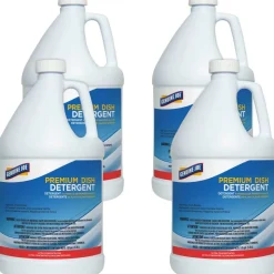 Genuine Joe Premium Dish Detergent - Concentrate Liquid - 128 fl oz (4 quart) - 4 / Carton - Blue
