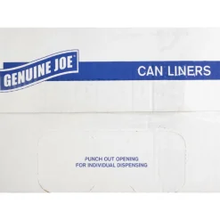 Genuine Joe 75% Recycled Heavy-Duty Contractor Trash Bags, 0.8 mil, 13 Gallons, 24