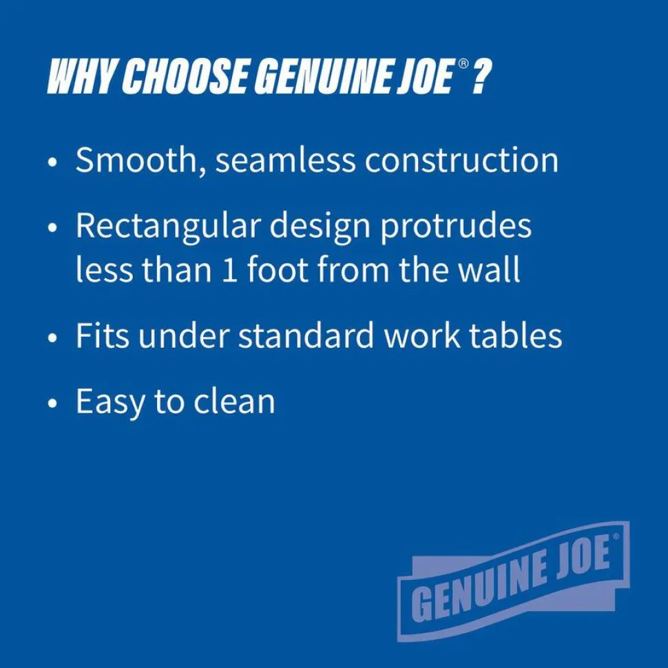 Genuine Joe Recycling Container, 30"H x 22 1/2"W x 11"D, Blue