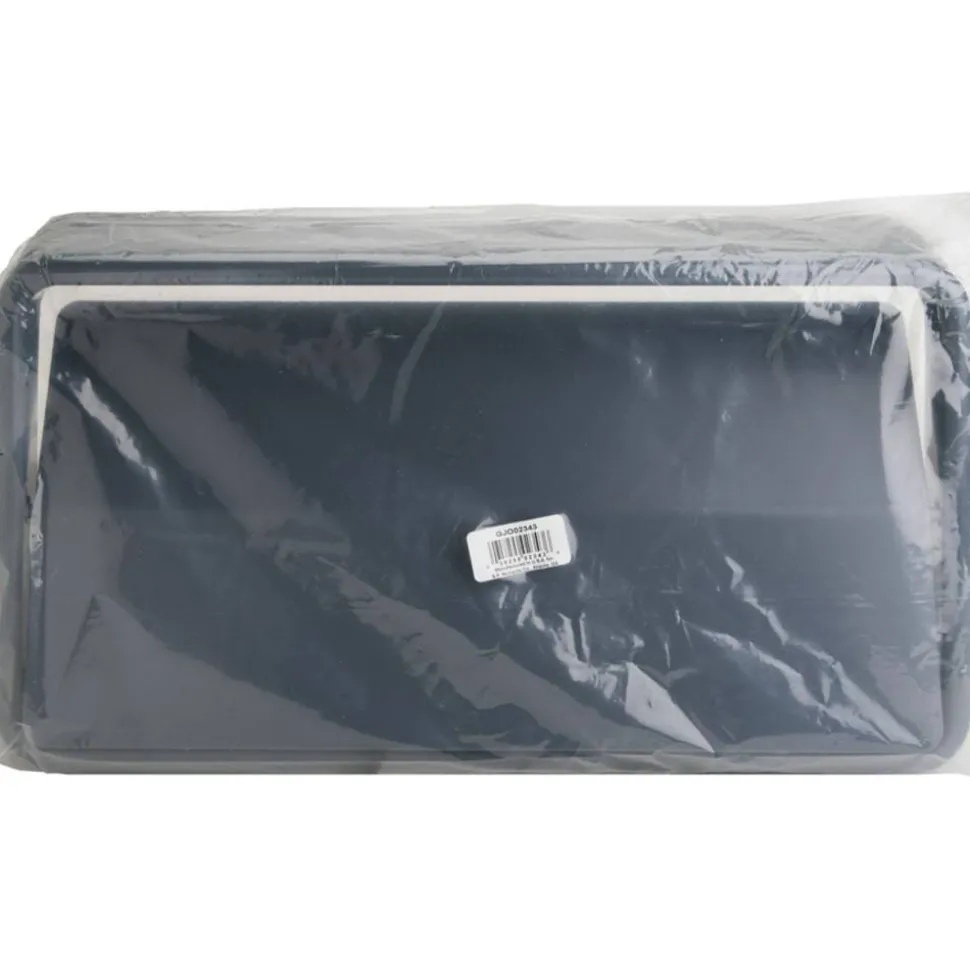 Genuine Joe Space-Saving Container Swing Lid - Rectangular - Gray - 1 Each