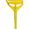 Genuine Joe Speed Change Mop Handle - Yellow - Fiberglass